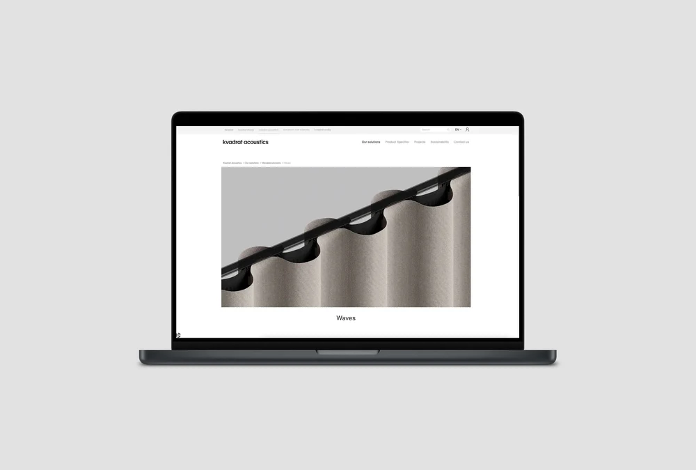 Acoustic Curtains - CGI Textile Solutions for Kvadrat — detail