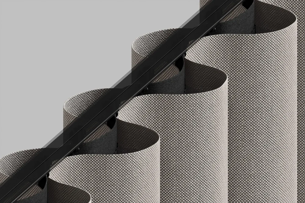 Acoustic Curtains - CGI Textile Solutions for Kvadrat — detail