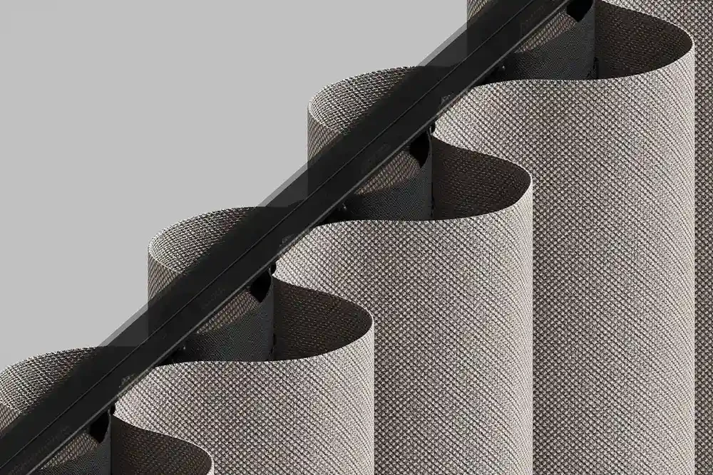 Acoustic Curtains - CGI Textile Solutions for Kvadrat