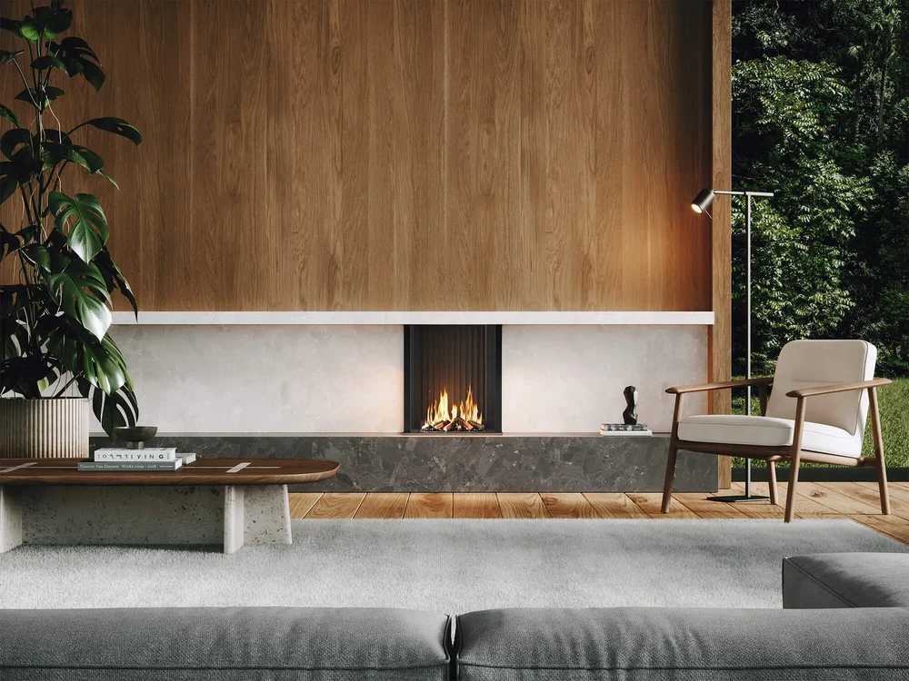 Barbas rooms shaped around fire — detail