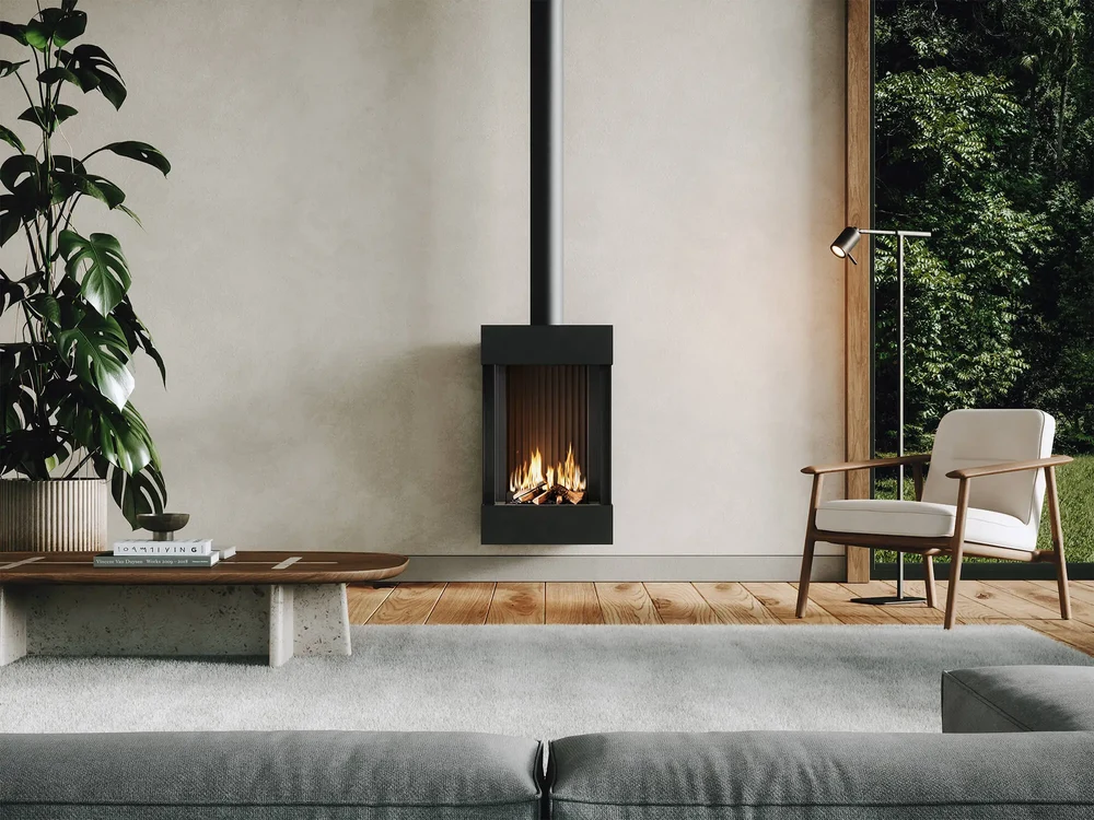 Barbas rooms shaped around fire — detail