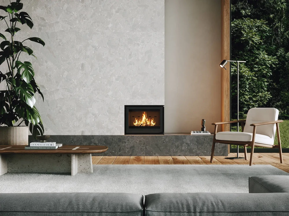 Barbas rooms shaped around fire — detail