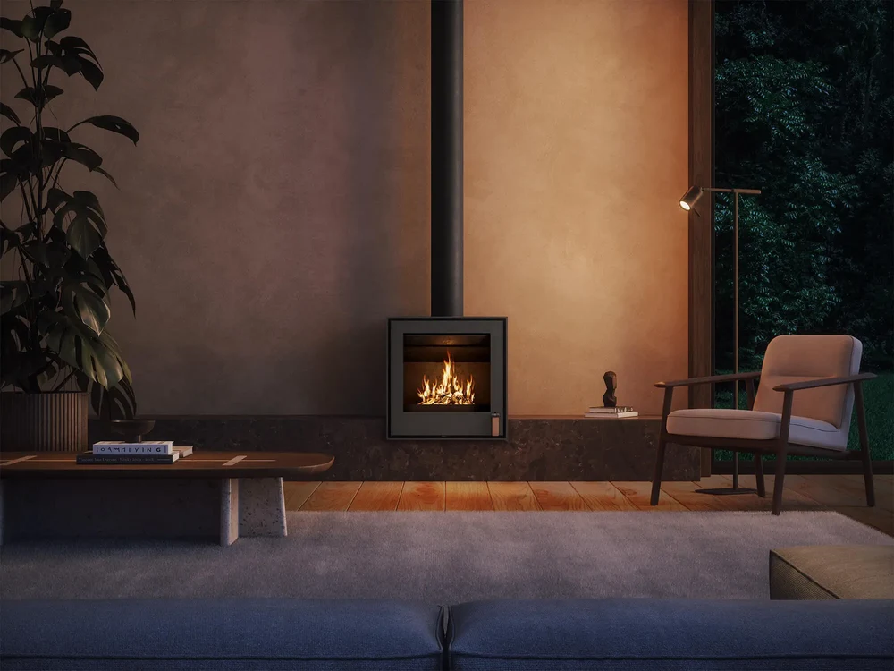 Barbas rooms shaped around fire — detail