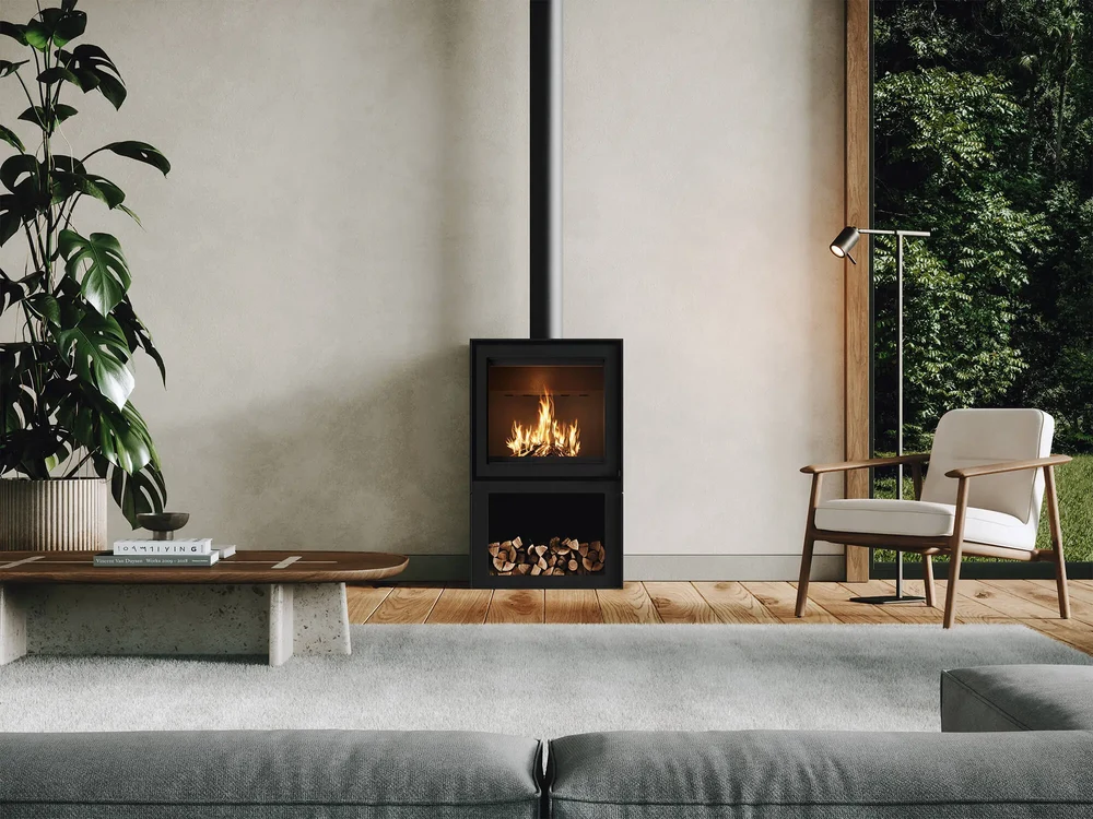 Barbas rooms shaped around fire — detail