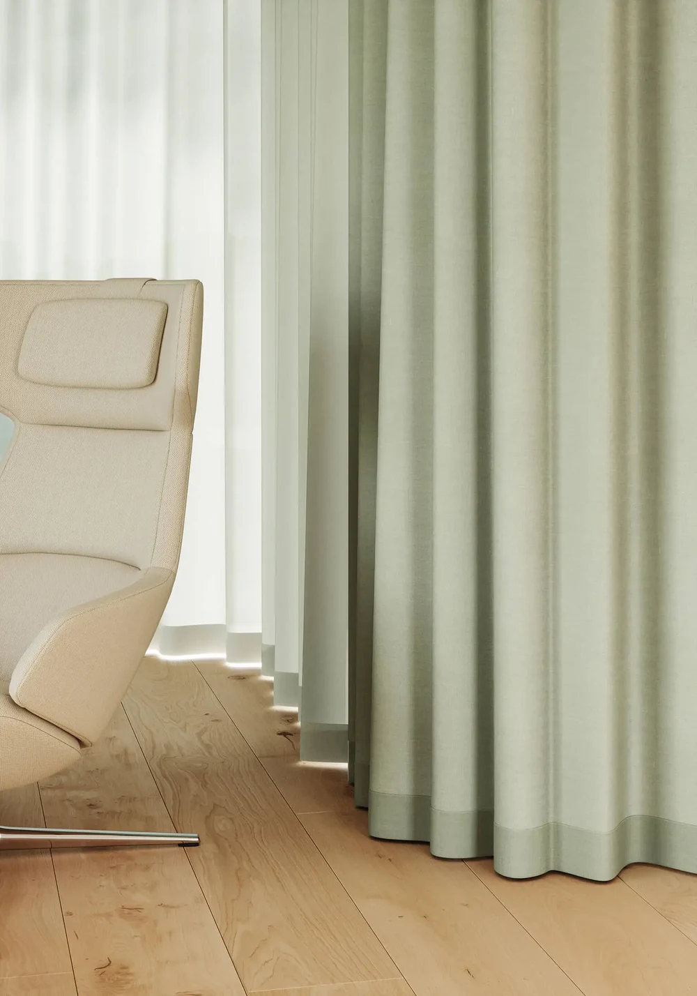 Curtains: Curated Brand Spaces and Soft Architecture for a Premium Textile Brand — detail