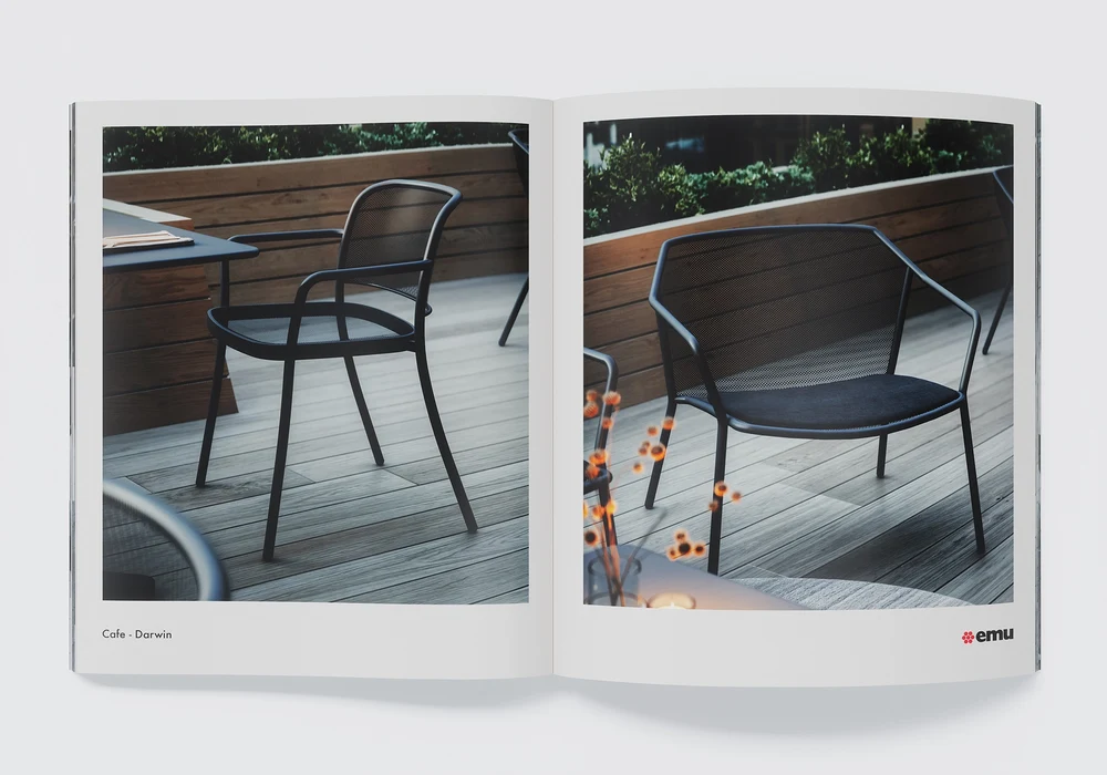 EMU: Outdoor Furniture Above Manhattan at Dusk — detail