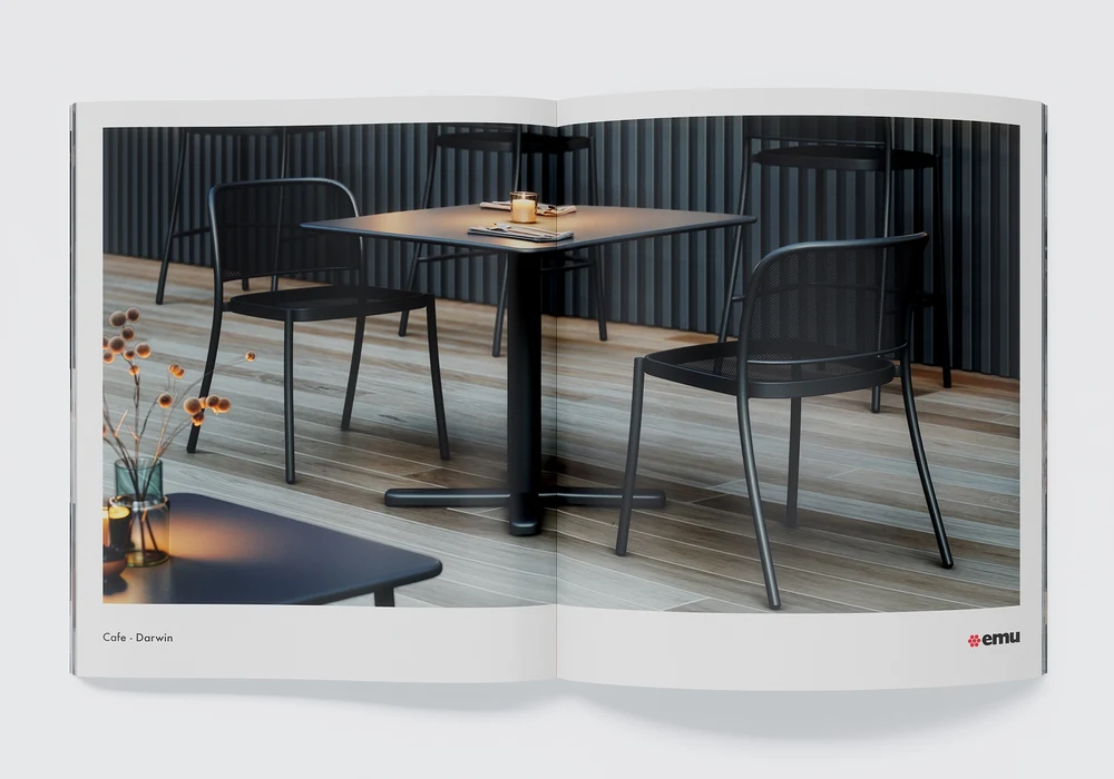 EMU: Outdoor Furniture Above Manhattan at Dusk — detail