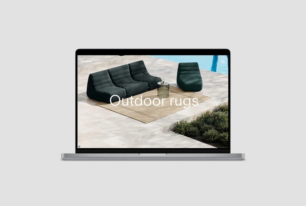 Kvadrat: Outdoor Rugs in Stills and Motion — detail