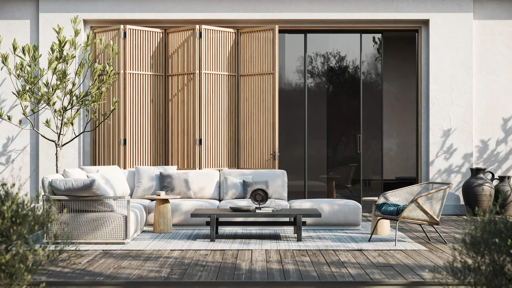 Outdoor Furniture in Mediterranean Light — detail