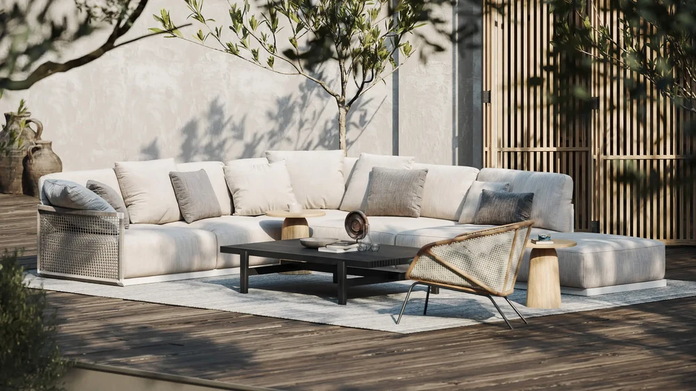 Outdoor Furniture in Mediterranean Light — detail