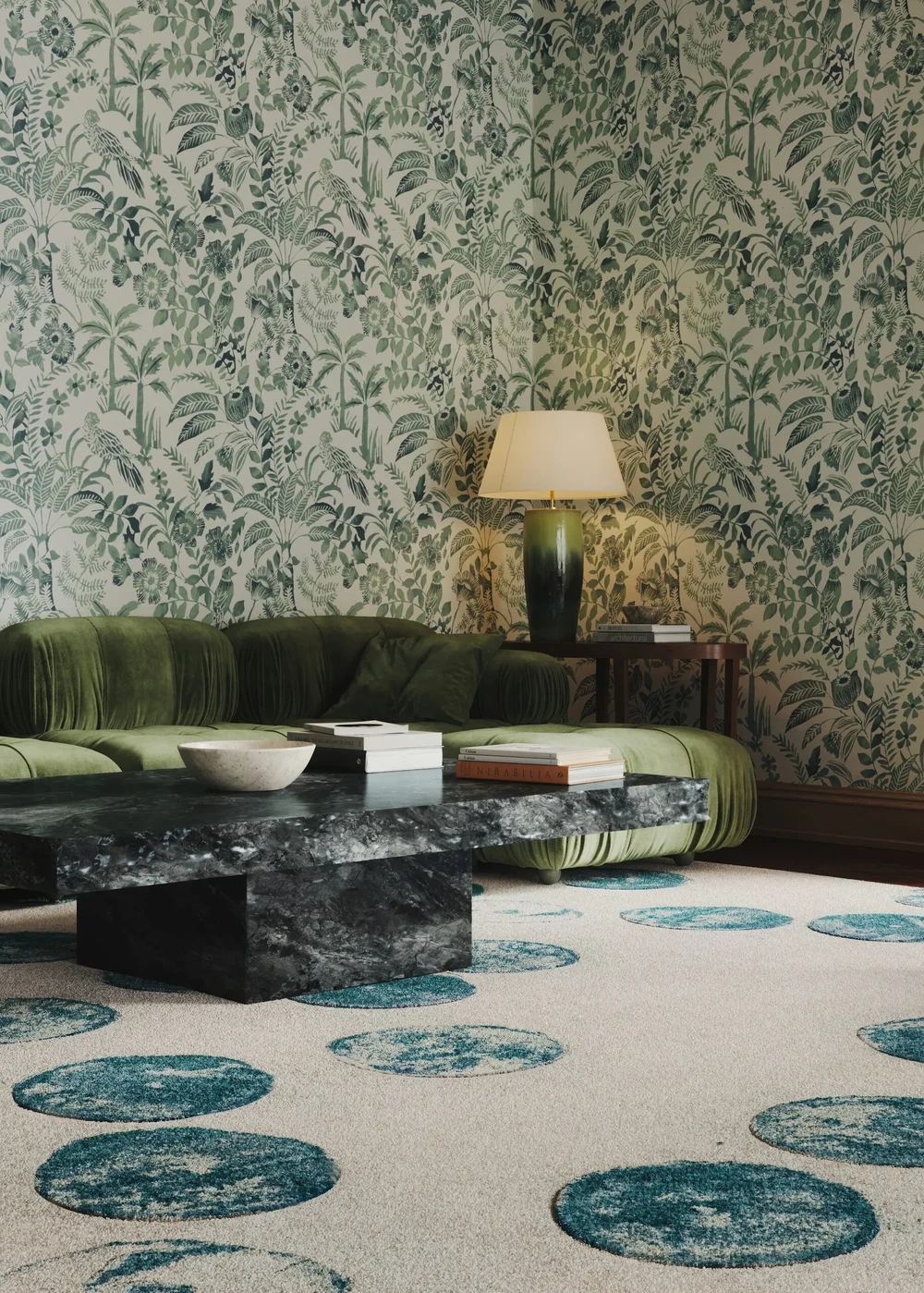 Perennials: Wallcoverings and Rugs in Conversation — detail
