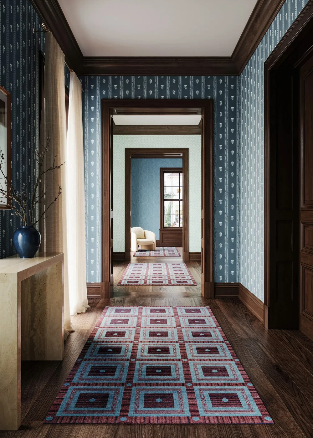 Perennials: Wallcoverings and Rugs in Conversation — detail
