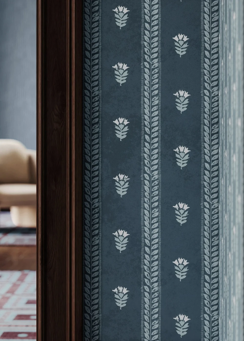 Perennials: Wallcoverings and Rugs in Conversation — detail