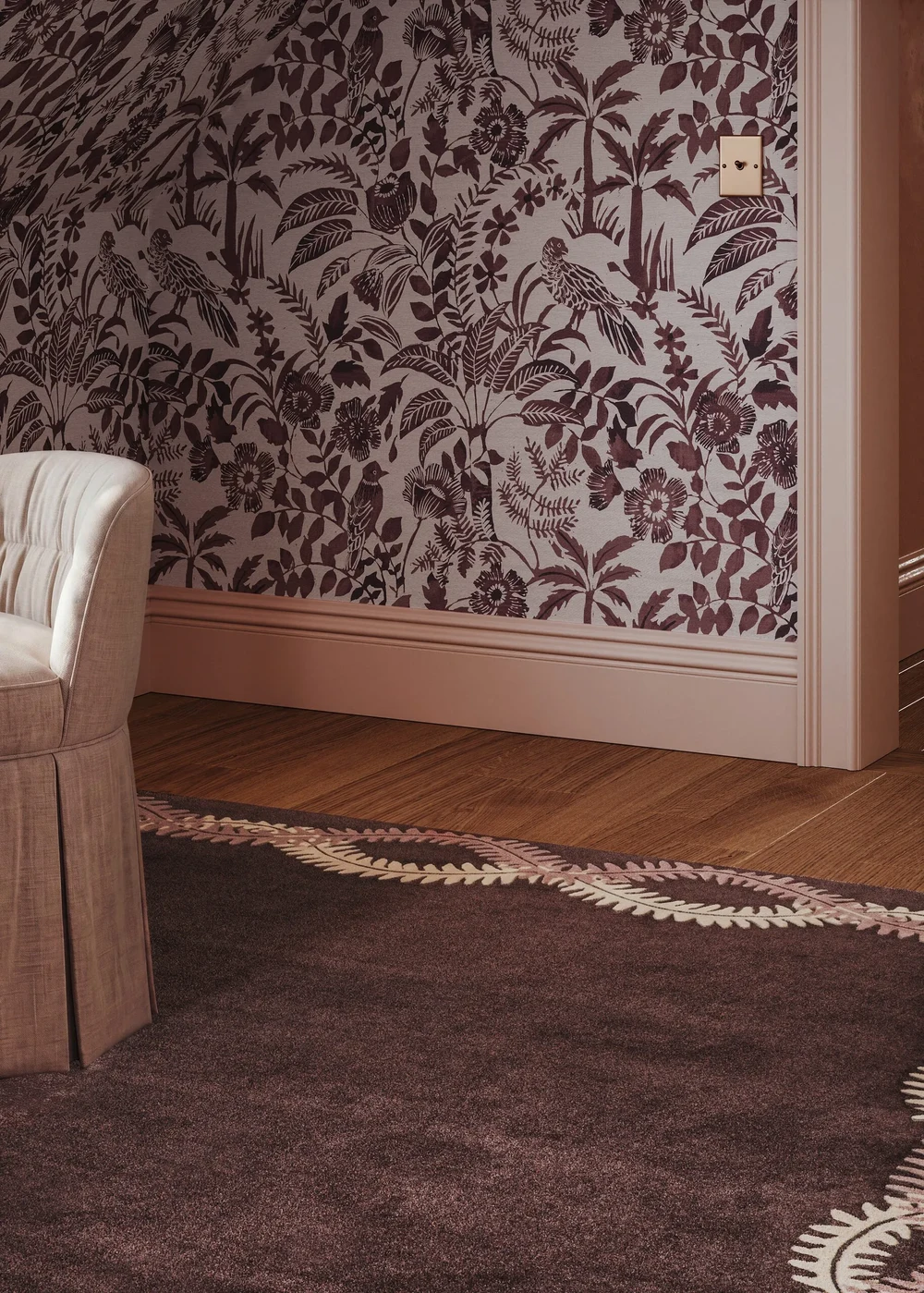 Perennials: Wallcoverings and Rugs in Conversation — detail