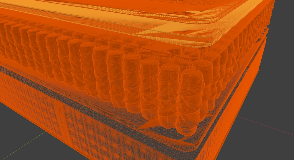 Serta Simmons: Mattress Renderings for the US Market — detail